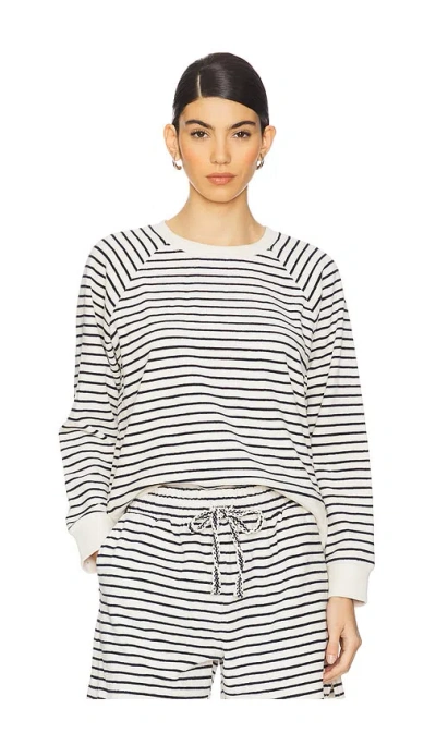 Rails Theron Sweatshirt In Sailor Stripe Terry Towel