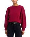 Rails Tiffany Cotton Sweater In Burgundy