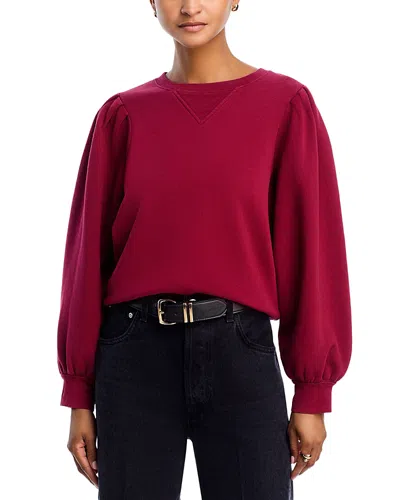 Rails Tiffany Cotton Sweater In Burgundy