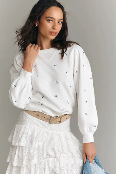 Rails Tiffany Crew-neck Sweatshirt In Beige