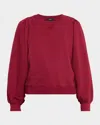 Rails Tiffany Puff-sleeve Sweatshirt In Red
