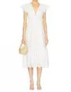 Rails Tina Long Dress In White In White