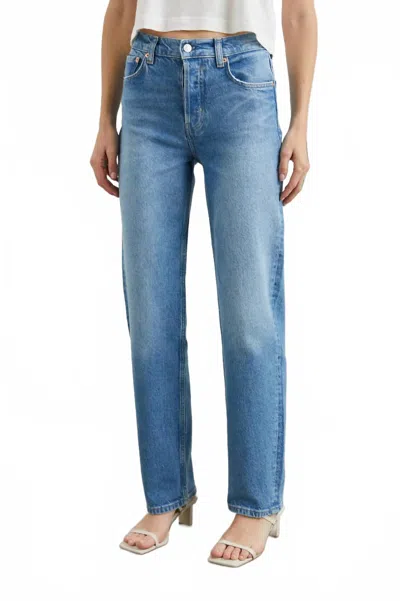 Rails Topanga High Waist Straight-leg Jean In Baja Blue In Multi