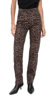 Rails Topanga Leopard Straight-leg Jeans In Animal Print