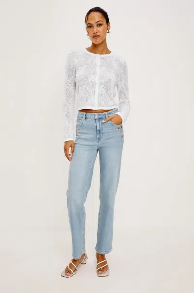 Rails Topanga Straight Jean In Dainty Rose In Blue