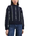 Rails Tori Ribbon Stitch Cable Knit Sweater In Midnight