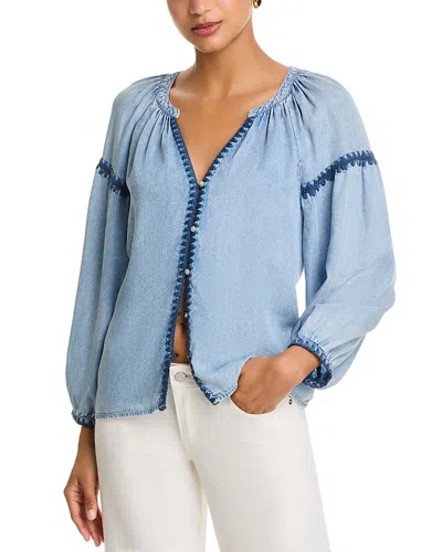 Rails Toshi Blouson Sleeve Shirt In Blue