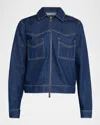 Rails Trabuco Western Denim Jacket In Purple