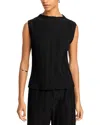 Rails Trea Sleeveless Plissé Top In Jet