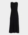 Rails Trivento Fine-gauge Fringe Maxi Dress In Black