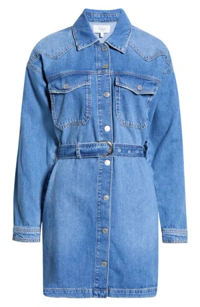 Rails Tustin Denim Shirtdress In Blue