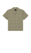 Rails Tyler Camp Collar Shirt In Brown