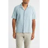 Rails Tyler Embroidered Cotton Camp Shirt In Blue