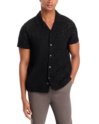 Rails Tyler Mesh Camp Shirt In Black Floral