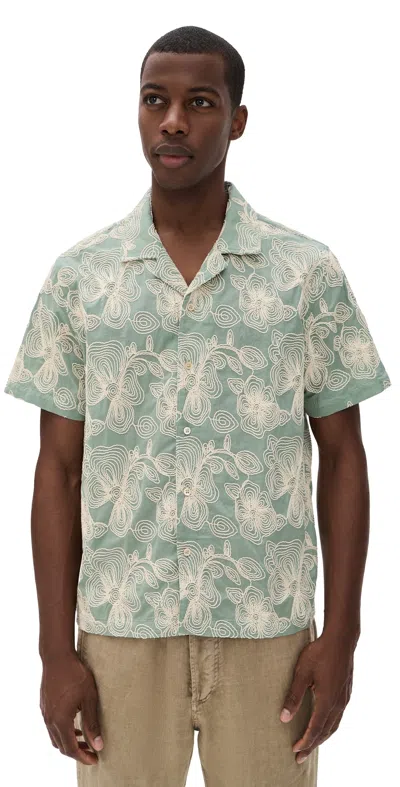 Rails Tyler Shirt Floral Rope Jade In Green