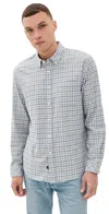 Rails Vance Button Down Shirt Charcoal Blue Check