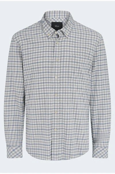 Rails Vance Shirt In Charcoal Blue Check In Gray