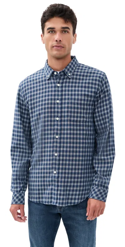 Rails Vance Shirt Navy Ivory Check In Blue