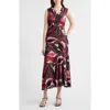 Rails Vanya Abstract Print Faux Wrap Midi Dress In Multi