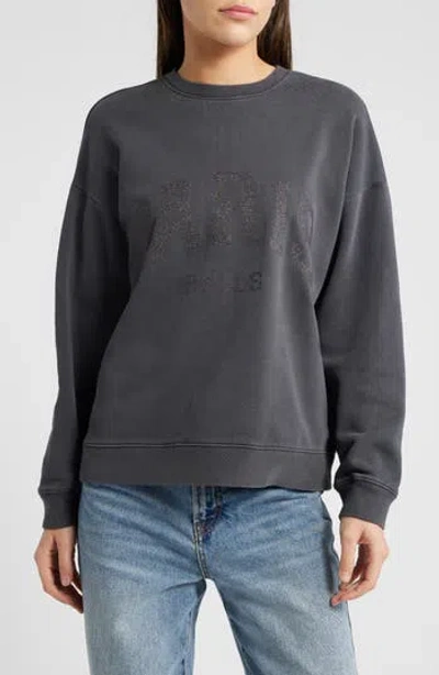 Rails Varsity Paris Cotton Graphic Sweatshirt In Paris Glitter