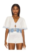 Rails Venice Top In White In White