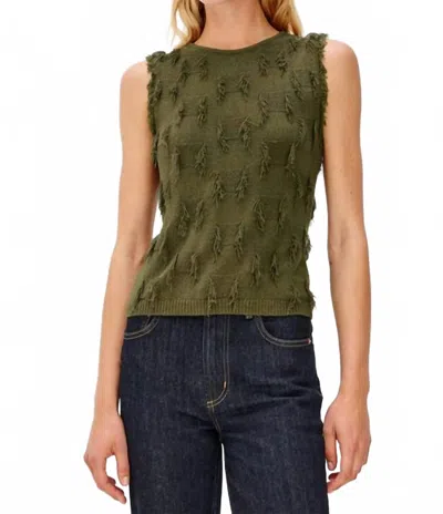 Rails Vidana Crew Neck Tank Top In Olive In Green