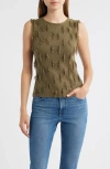 Rails Vidana Texture Sweater Vest In Green
