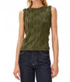 Rails Vidana Crew Neck Tank Top In Olive In Green