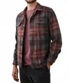 Rails Viggo Shirt Jacket In Crimson Shadow Plaid In Brown