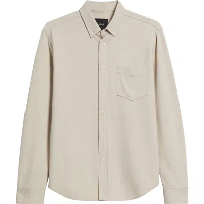RAILS RAILS VINCENT BIRD'S EYE KNIT BUTTON-DOWN SHIRT