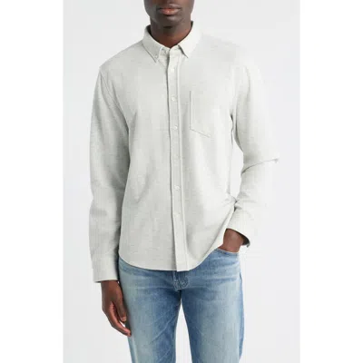 RAILS RAILS VINCENT HEATHERED PIQUÉ BUTTON-DOWN SHIRT