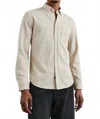 Rails Vincent Long Sleeve Button Down Shirt In Cashew In White