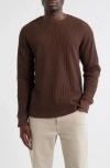 Rails Wade Long Sleeve Thermal T-shirt In Brown