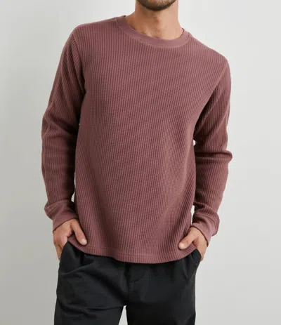 Rails Wade Thermal Sweater In Brick In Pink