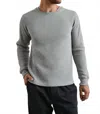 Rails Wade Thermal Sweater In Heather Grey In Gray