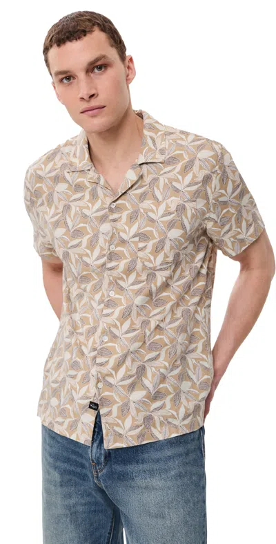 Rails Waimea Shirt Banana Leaf Khaki In Multi