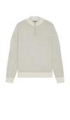Rails Waylon Quarter Zip Sweater In Gray