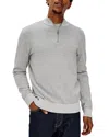 Rails Waylon Quarter Zip Sweater In Gray