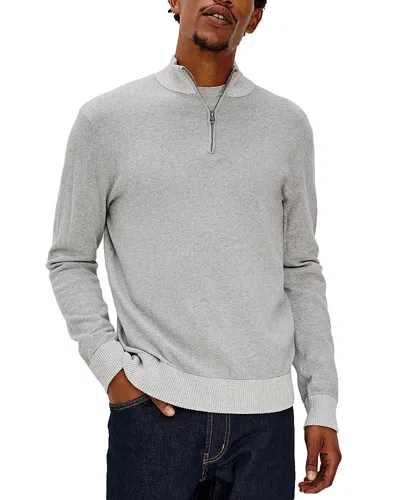 Rails Waylon Quarter Zip Sweater In Gray