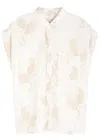 Rails Whitney Printed Linen-blend Shirt In White