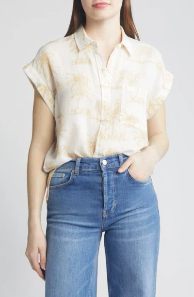 Rails Whitney Button Down Top In Wild Bengals