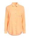 Rails Woman Shirt Orange Size S Organic Cotton In Orange