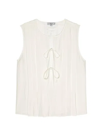 RAILS WOMEN'S AJA PLEATED TIE-FRONT TOP