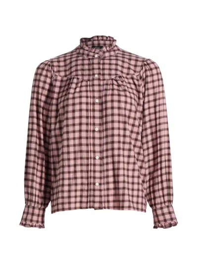Rails Alanna Blouse In Garnet Rose Cobalt In Pink