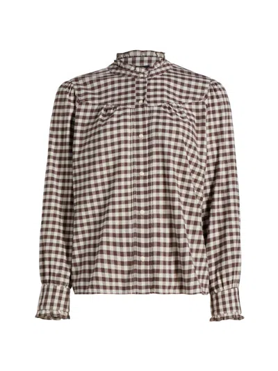 Rails Women's Alanna Gingham Shirt In Brown