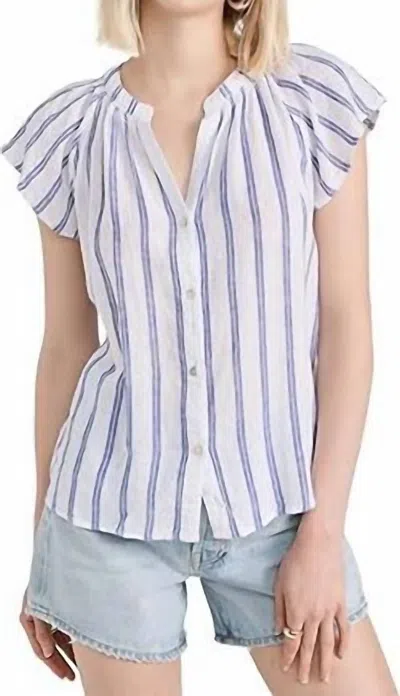 Rails Women's Alena Linen Blouse In Villa Stripe
