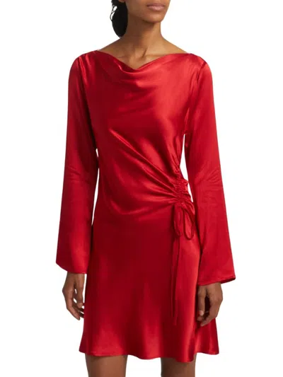 Rails Women's Alessandra Satin Minidress In Red
