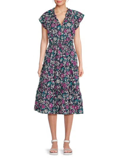 Rails Women's Amellia Floral A-line Midi-dress