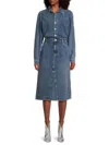 Rails Women's Beverly Denim Midi Shirtdress In West Coast