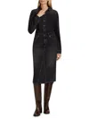 Rails Beverly Long Sleeve Denim Shirtdress In Black